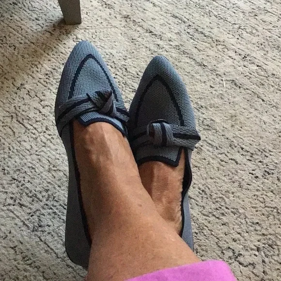 Chic Blue Women's Loafers - Picture 1 of 3